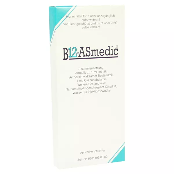 B12 Asmedic Injektionslösung Ampullen 10X1 ml