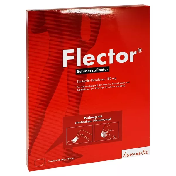 Flector Schmerzpflaster + elastischer Netzstrumpf 5 St