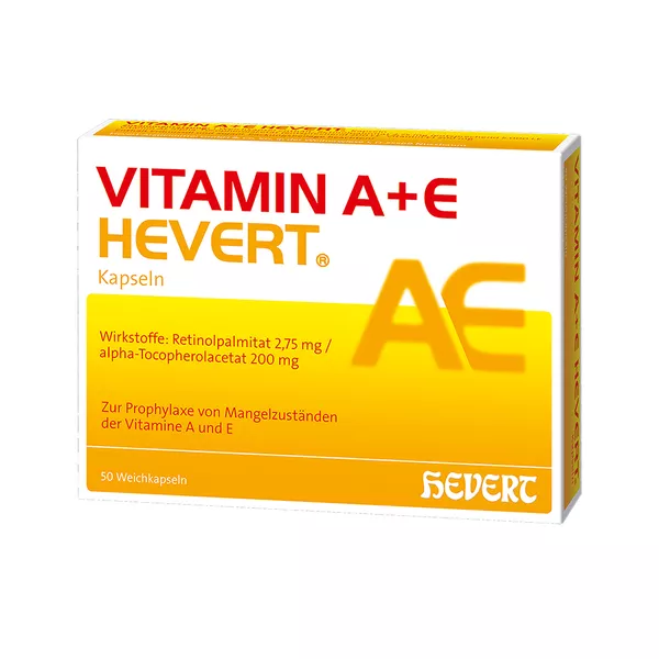Vitamin A+E Hevert Kapseln, 50 St.