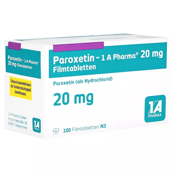 Paroxetin-1a Pharma 20 mg Filmtabletten 100 St