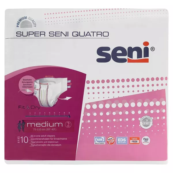Super SENI Quatro Inkontinenzslip M 10 St