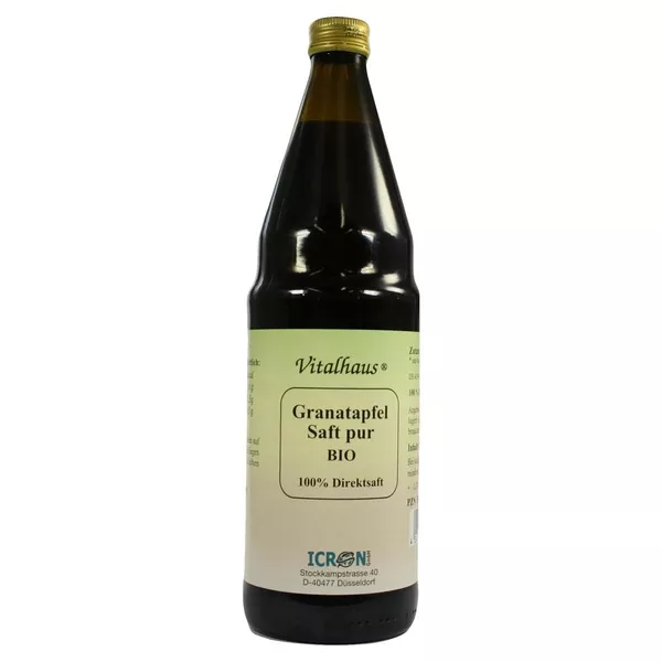 Granatapfel SAFT Pur Bio Vitalhaus 750 ml