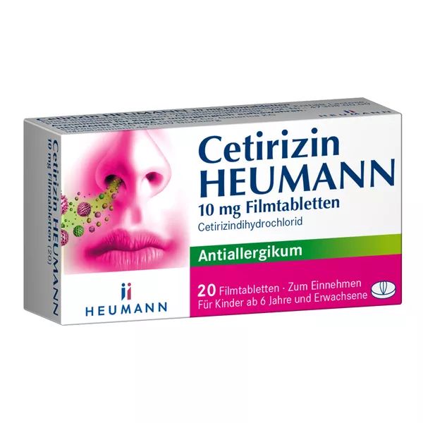 Cetirizin HEUMANN 10 mg 20 St
