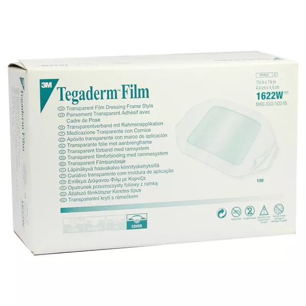 Tegaderm 3M Film 4,4x4,4 cm 1622W 100 St