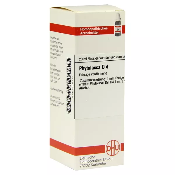 Phytolacca D 4 Dilution 20 ml