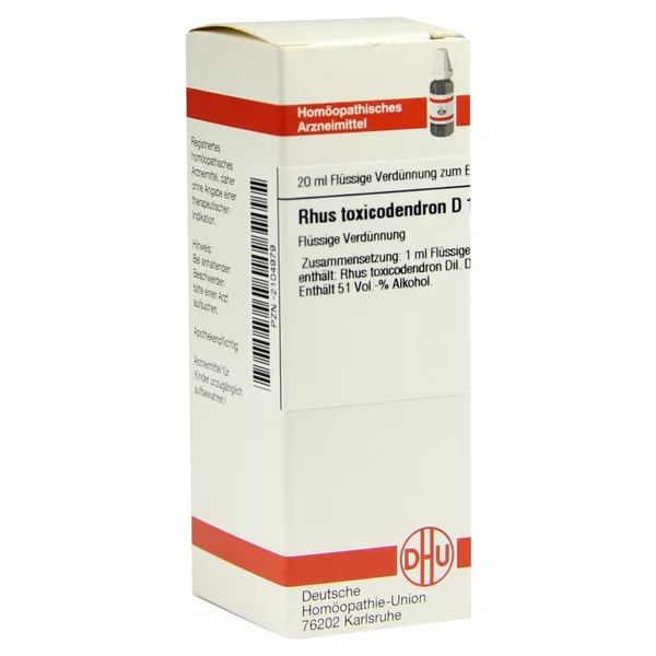 RHUS Toxicodendron D 12 Dilution 20 ml
