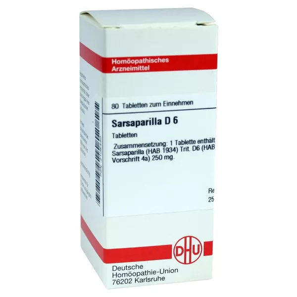 Sarsaparilla D 6 Tabletten 80 St