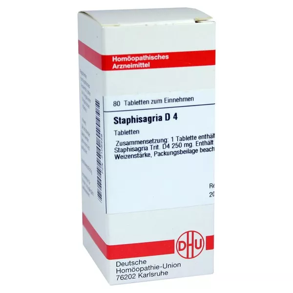 Staphisagria D 4 Tabletten 80 St