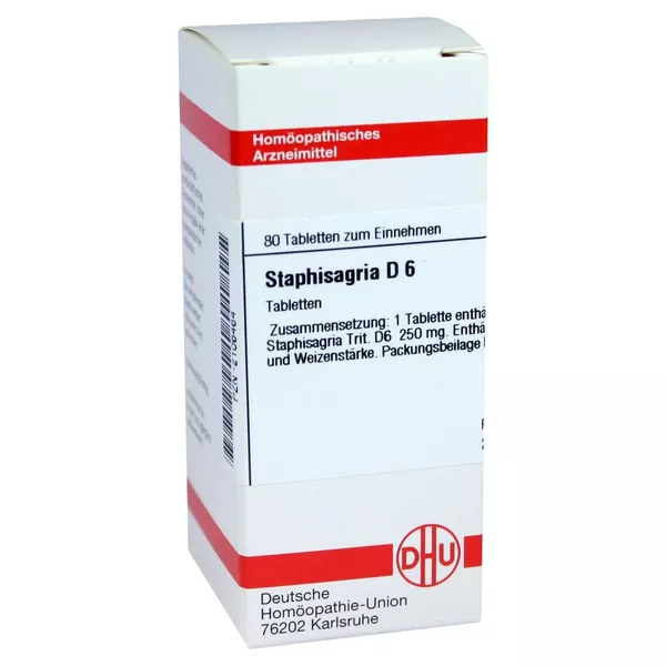 Staphisagria D 6 Tabletten 80 St
