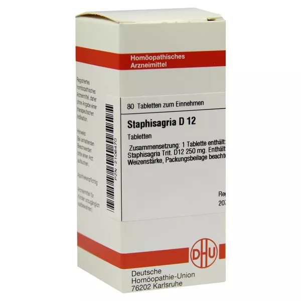 Staphisagria D 12 Tabletten 80 St
