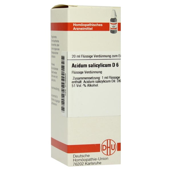 Acidum Salicylicum D 6 Dilution 20 ml