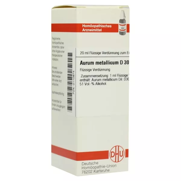 Aurum Metallicum D 30 Dilution 20 ml