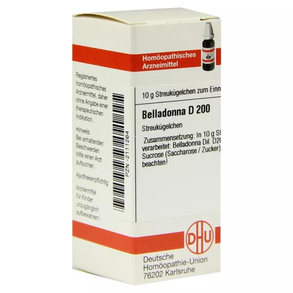 Belladonna D 200 Globuli 10 g