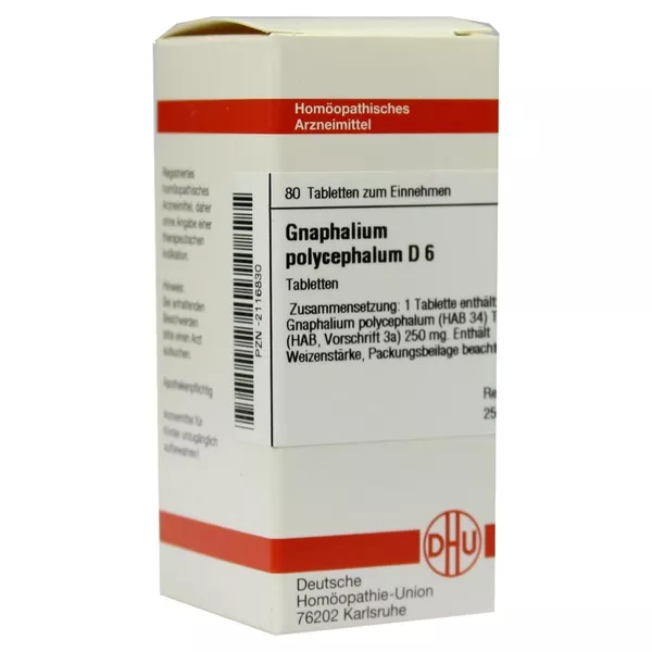 Gnaphalium Polycephalum D 6 Tabletten 80 St