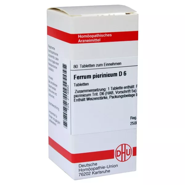 Ferrum Picrinicum D 6 Tabletten 80 St