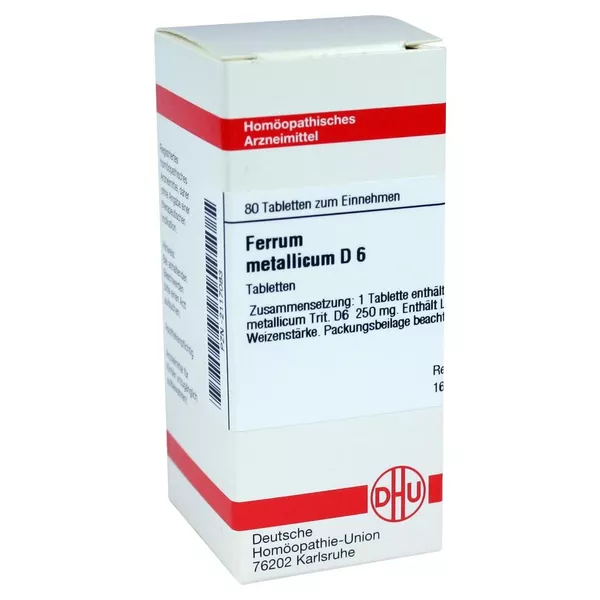 Ferrum Metallicum D 6 Tabletten 80 St