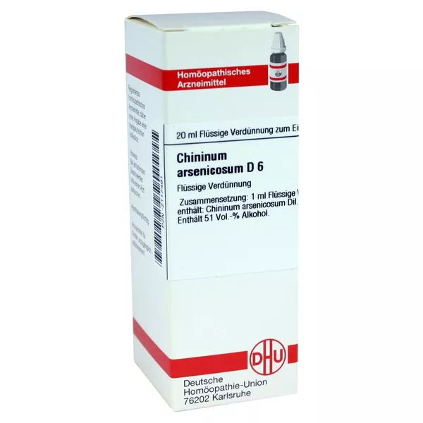 Chininum Arsenicosum D 6 Dilution 20 ml