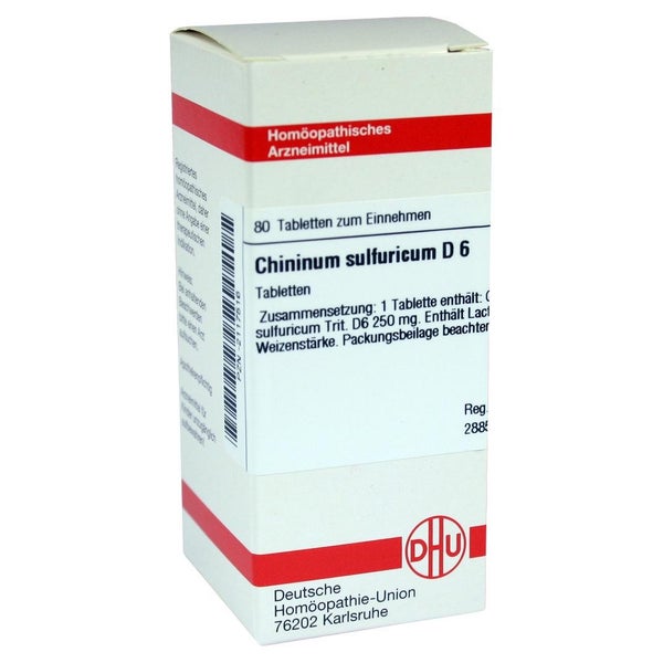 Chininum Sulfuricum D 6 Tabletten 80 St