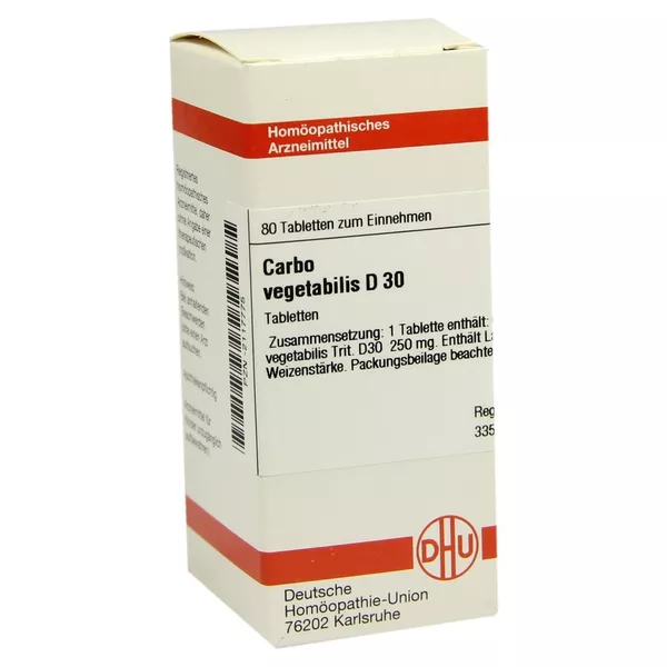 Carbo Vegetabilis D 30 Tabletten 80 St