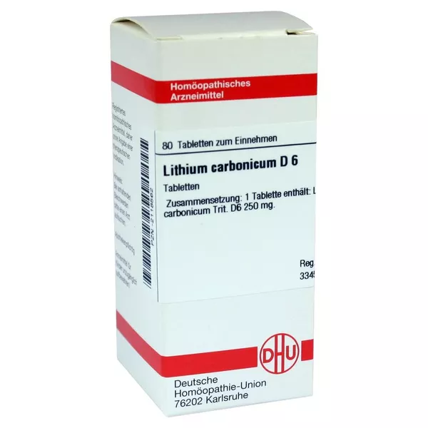 Lithium Carbonicum D 6 Tabletten 80 St