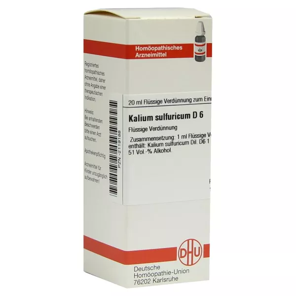 Kalium Sulfuricum D 6 Dilution 20 ml