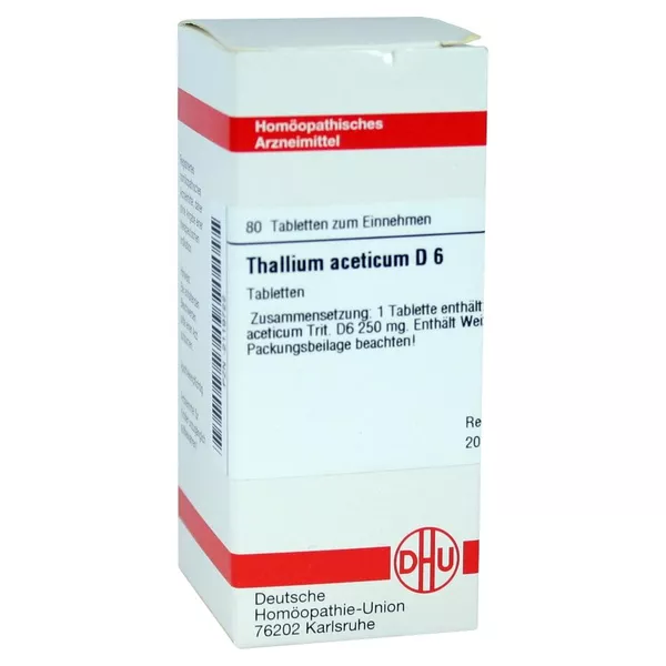Thallium Aceticum D 6 Tabletten 80 St