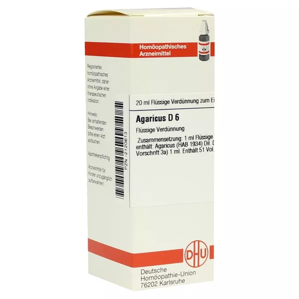Agaricus D 6 Dilution 20 ml