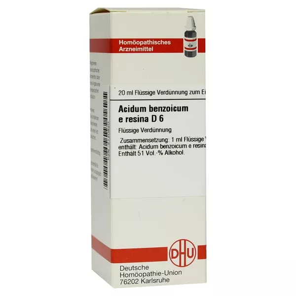 Acidum Benzoicum E Resina D 6 Dilution 20 ml