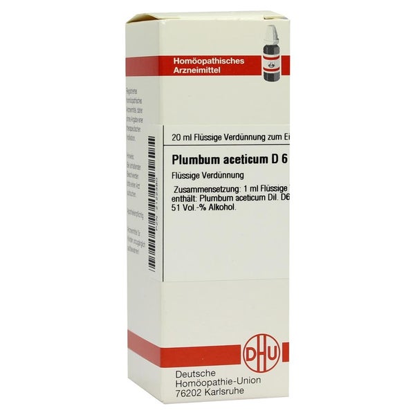 Plumbum Aceticum D 6 Dilution 20 ml