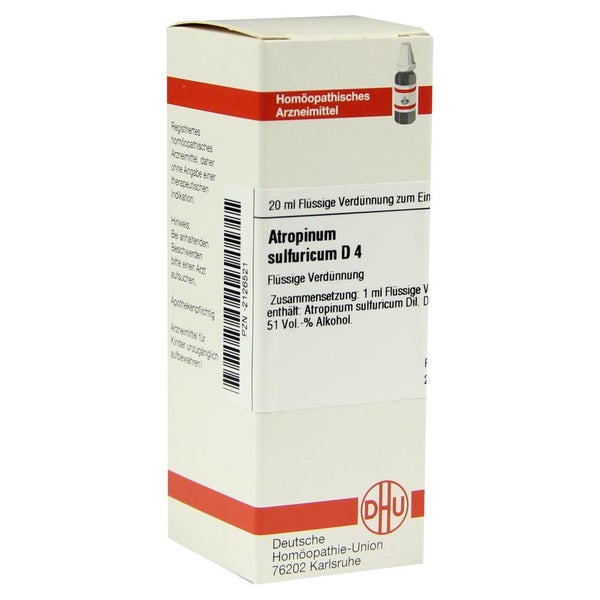 Atropinum Sulfuricum D 4 Dilution 20 ml