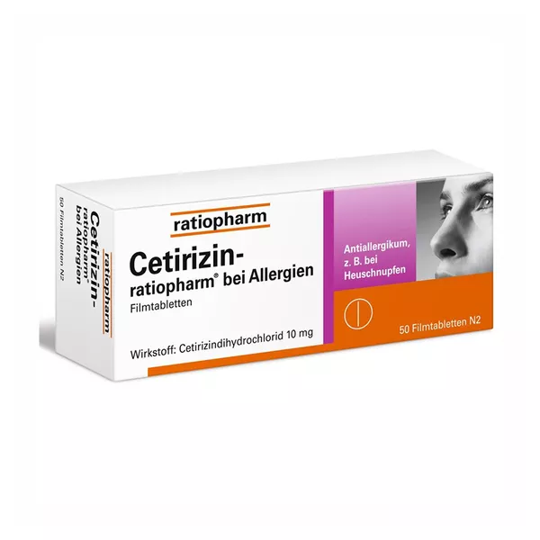 Cetirizin ratiopharm bei Allergien 10 mg 50 St