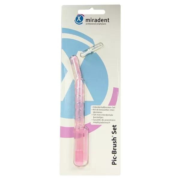 Miradent Interdentalbürste Pic-Brush 1er Set Pink 1 St