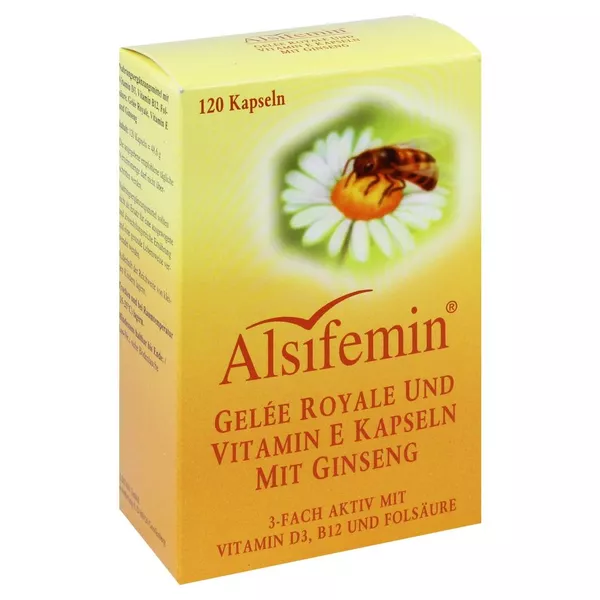 Alsifemin Gelee Royal und Vitamin E mit Ginseng 120 St