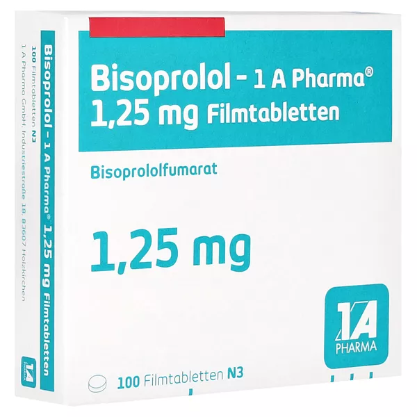BISOPROLOL-1A Pharma 1,25 mg Filmtabletten 100 St