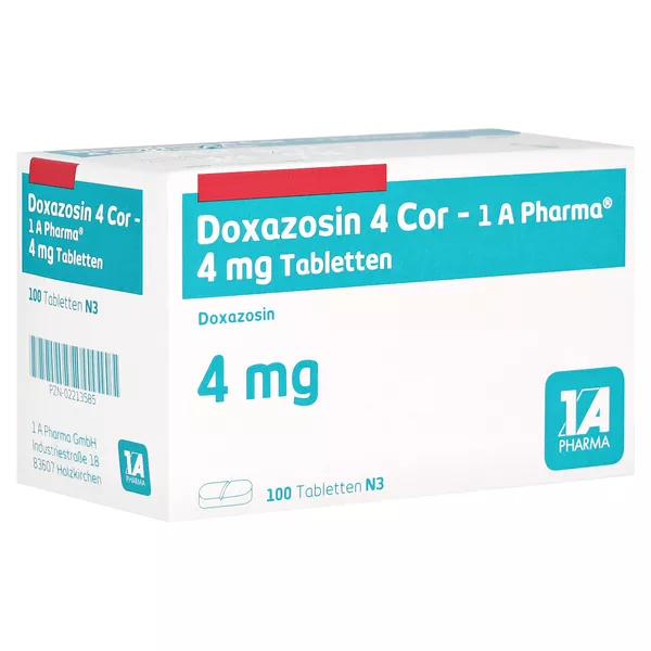 Doxazosin 4 Cor-1a Pharma Tabletten 100 St
