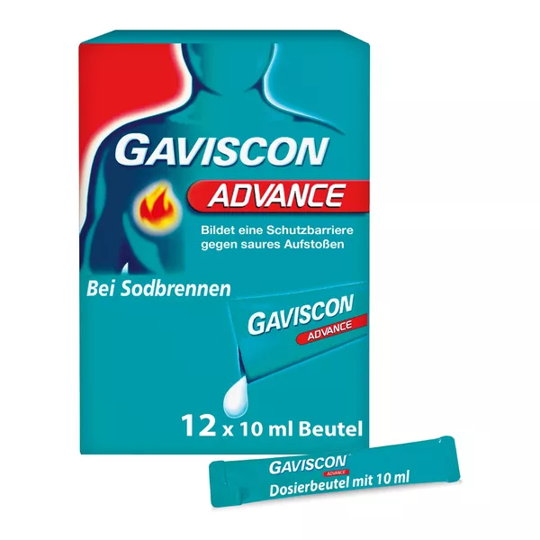 Gaviscon Advance Pfefferminz 12X10 ml