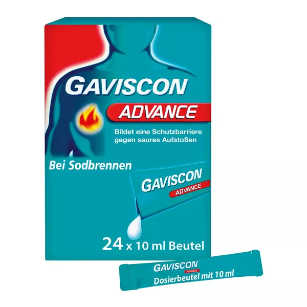 Gaviscon Advance Pfefferminz Suspension bei Sodbrennen