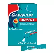 Gaviscon Advance Pfefferminz Suspension bei Sodbrennen 24X10 ml
