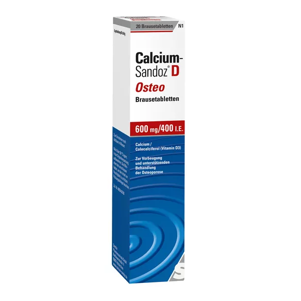Calcium Sandoz D Osteo 600 mg/400 I.E. 20 St