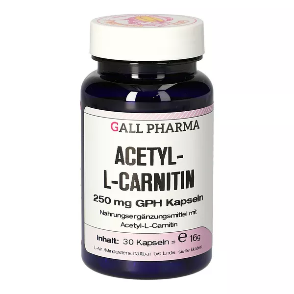 Acetyl-l-carnitin 250 mg Kapseln 30 St