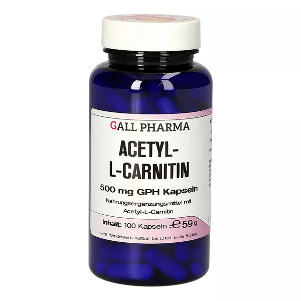 Acetyl-l-carnitin 500 mg Kapseln 100 St