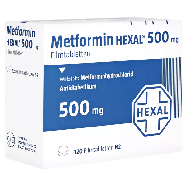 Metformin Hexal 500 mg Filmtabletten 120 St