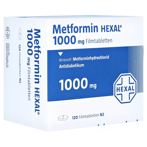 Metformin Hexal 1000 mg Filmtabletten 120 St