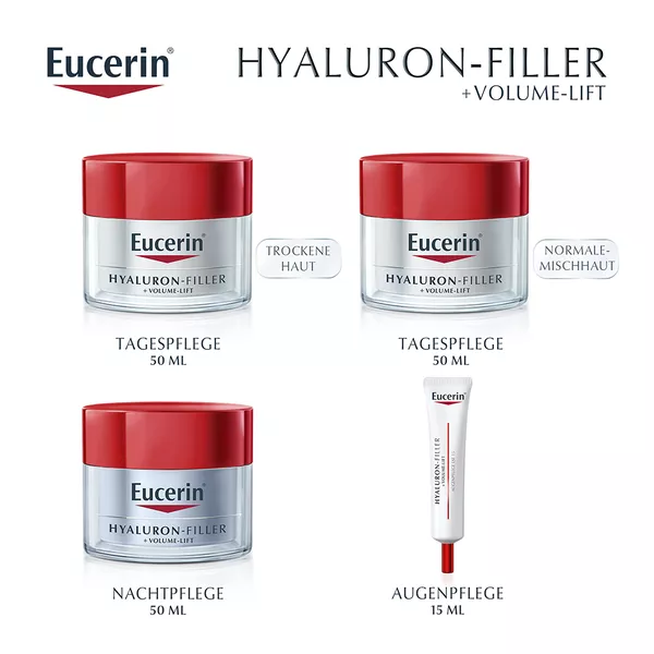Eucerin Hyaluron-Filler + Volume-Lift Tagespflege für trockene Haut 50 ml