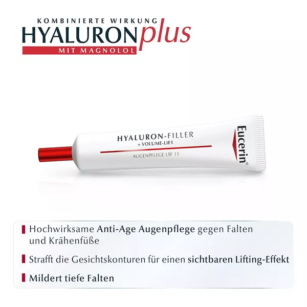 Eucerin Hyaluron-Filler + Volume-Lift Augenpflege, 15 ml