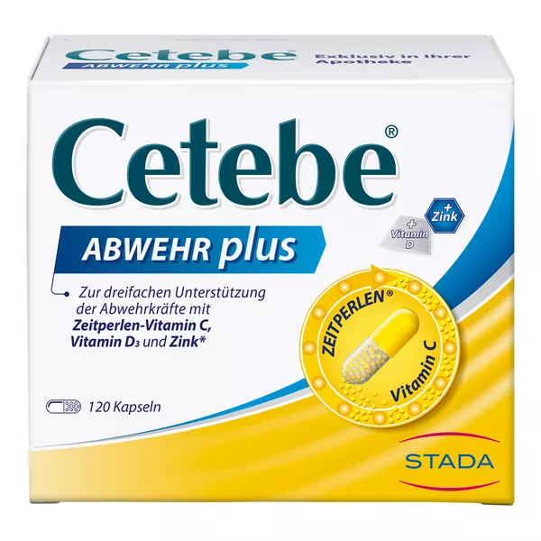 CETEBE Abwehr plus Mit Vitamin C, D und Zink 120 St