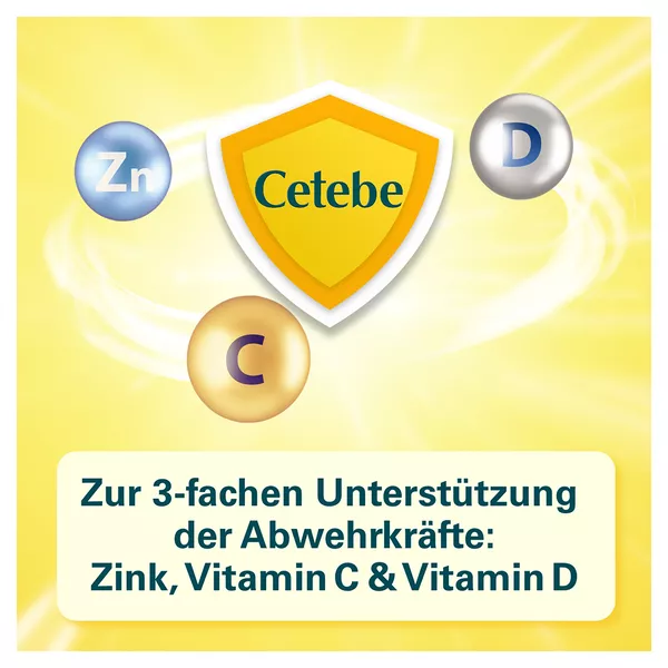 CETEBE Abwehr plus Mit Vitamin C, D und Zink, 120 St.