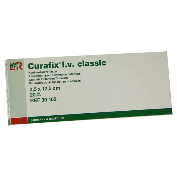 Curafix i.v. Classic Pflaster 2,5x12,5 c 20 St