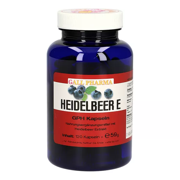 Heidelbeer E 400 mg Kapseln 120 St