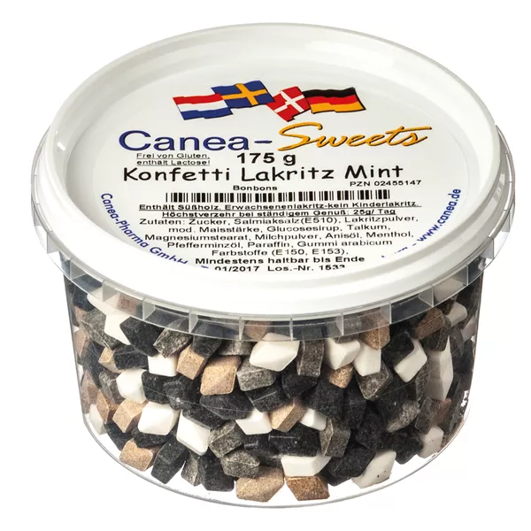 Konfetti Lakritz Mint Canea-Sweets 175 g